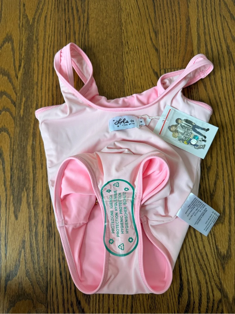 NWT Size 4 / 4 Lola + The Boys Pink Crystal Vacay Mode Swimsuit